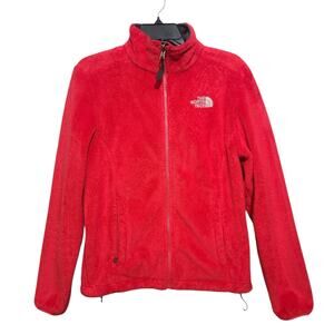 The North Face Osito Silken Fleece Full-Zip Jacket Small Coral Red GUC